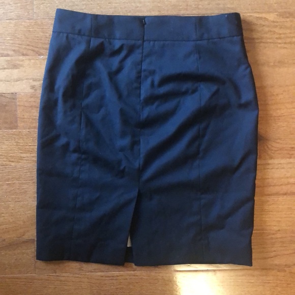 JCrew Wool Black Pencil Skirt Sz8 - Picture 2 of 4